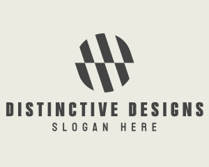 Illusion Striped Circle logo design