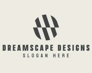 Illusion Striped Circle logo design