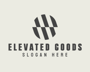 Illusion Striped Circle logo design