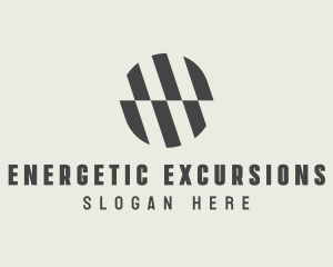 Illusion Striped Circle logo design