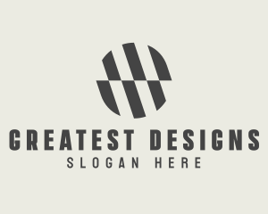 Illusion Striped Circle logo design