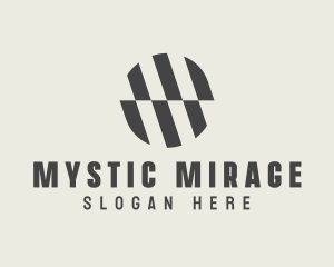 Illusion Striped Circle logo design