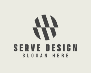 Illusion Striped Circle logo design