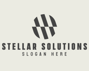 Illusion Striped Circle logo design