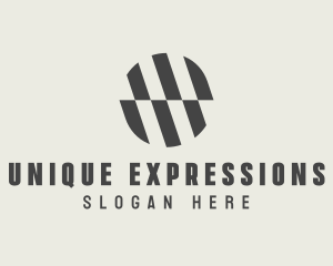 Illusion Striped Circle logo design