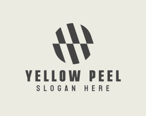 Illusion Striped Circle logo design