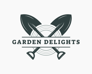 Yard Care Gardening Shovel logo design