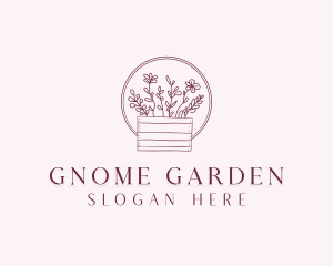 Backyard Garden Flower logo design