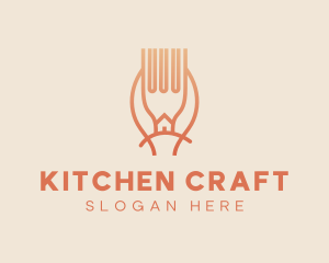 Home Kitchen Utensils  logo design