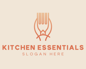 Home Kitchen Utensils  logo design