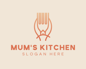 Home Kitchen Utensils  logo design