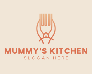 Home Kitchen Utensils  logo design