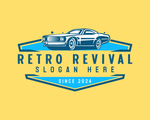 Retro Car Detailing logo design