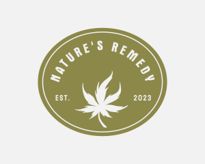 Medicinal Marijuana Leaf logo design