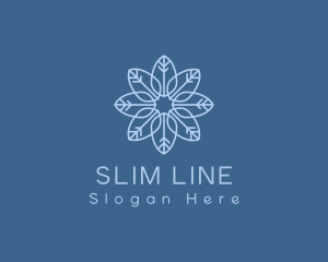 Line Art Leaves logo design