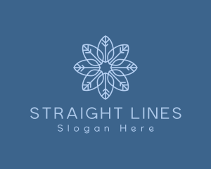 Line Art Leaves logo design