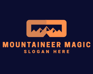 Goggles Mountain Scenery logo design