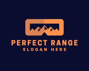 Goggles Mountain Scenery logo design