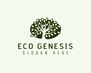 Eco Landscaping Tree logo design