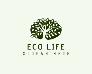 Eco Landscaping Tree logo design