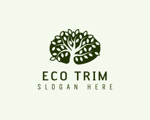 Eco Landscaping Tree logo design