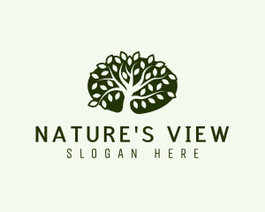 Eco Landscaping Tree logo design