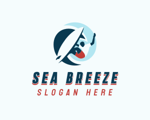 Wave Sea Surfer logo design