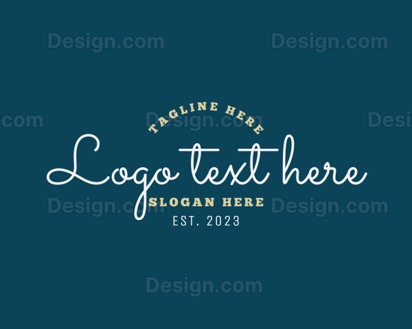 Cursive Elegant Company Logo