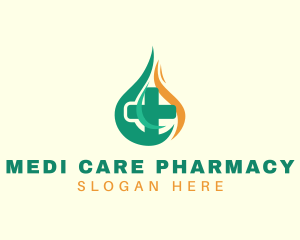 Fire Cross Pharmacy logo design