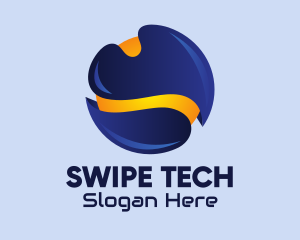 Modern Tech Sphere  logo design