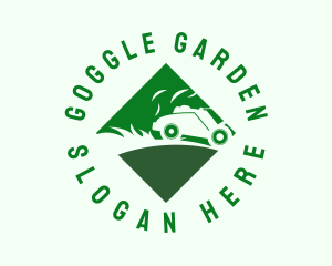 Lawn Mower Landscaping logo design