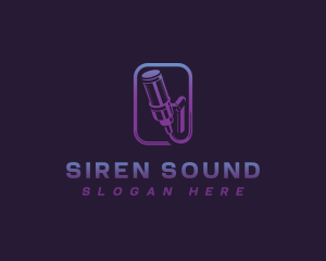 Microphone Sound Recording logo design