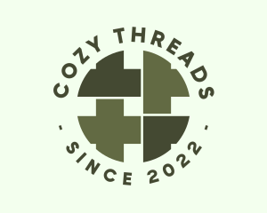 Weaving Thread Badge logo design