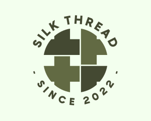 Weaving Thread Badge logo design