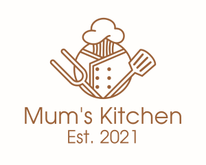 Brown Kitchen Utensil  logo design