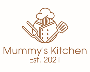 Brown Kitchen Utensil  logo design