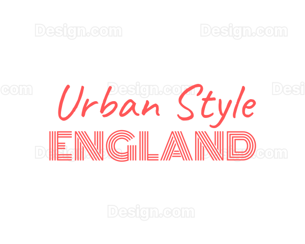 Retro British Handwriting Logo