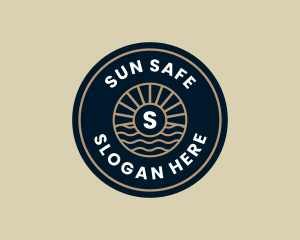 Sun Wave Resort logo design