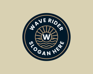 Sun Wave Resort logo design