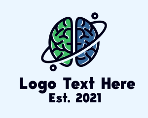 Development - Brain Planet Orbit logo design