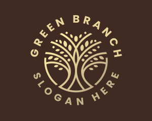 Wellness Tree Branch logo design