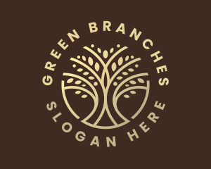 Wellness Tree Branch logo design