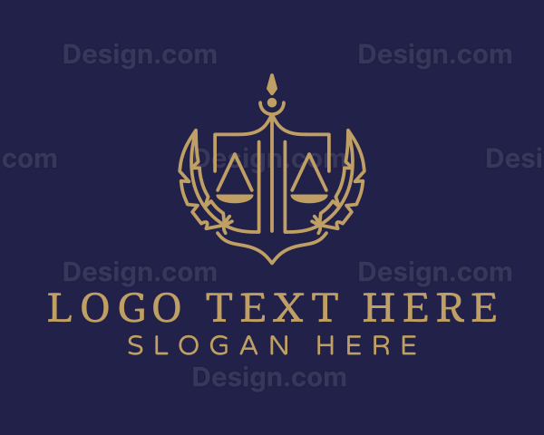 Legal Golden Scale Logo