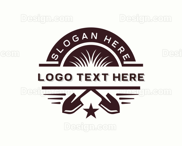 Landscape Shovel Planting Logo