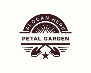 Landscape Shovel Planting logo design