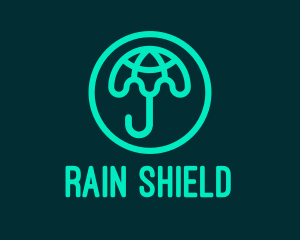 Green Globe Umbrella  logo