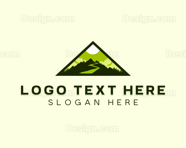 Outdoor Mountain Peak Logo