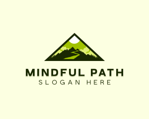 Outdoor Mountain Peak logo design