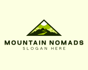 Outdoor Mountain Peak logo design