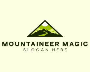 Outdoor Mountain Peak logo design